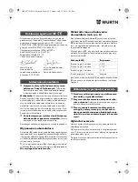 Preview for 108 page of Würth SBS 18-A Translation Of The Original Operating Instructions