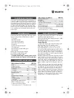 Preview for 115 page of Würth SBS 18-A Translation Of The Original Operating Instructions