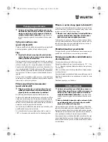 Preview for 133 page of Würth SBS 18-A Translation Of The Original Operating Instructions