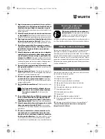 Preview for 137 page of Würth SBS 18-A Translation Of The Original Operating Instructions