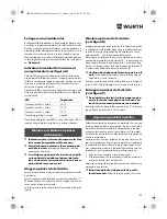 Preview for 139 page of Würth SBS 18-A Translation Of The Original Operating Instructions