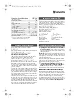 Preview for 146 page of Würth SBS 18-A Translation Of The Original Operating Instructions