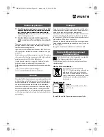 Preview for 165 page of Würth SBS 18-A Translation Of The Original Operating Instructions