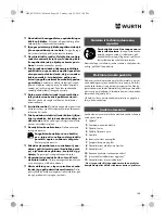 Preview for 168 page of Würth SBS 18-A Translation Of The Original Operating Instructions