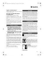 Preview for 172 page of Würth SBS 18-A Translation Of The Original Operating Instructions