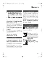 Preview for 180 page of Würth SBS 18-A Translation Of The Original Operating Instructions