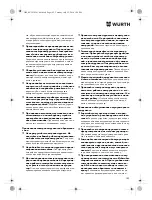 Preview for 182 page of Würth SBS 18-A Translation Of The Original Operating Instructions