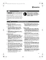 Preview for 189 page of Würth SBS 18-A Translation Of The Original Operating Instructions