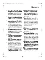 Preview for 7 page of Würth STP 10-A Translation Of The Original Operating Instructions