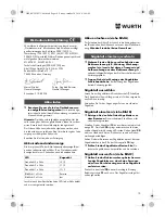 Preview for 10 page of Würth STP 10-A Translation Of The Original Operating Instructions