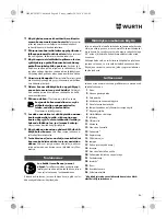 Preview for 86 page of Würth STP 10-A Translation Of The Original Operating Instructions