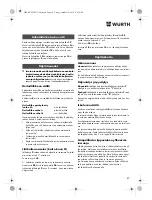 Preview for 89 page of Würth STP 10-A Translation Of The Original Operating Instructions