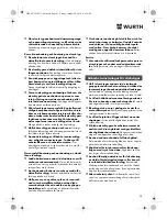 Preview for 93 page of Würth STP 10-A Translation Of The Original Operating Instructions