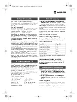 Preview for 95 page of Würth STP 10-A Translation Of The Original Operating Instructions