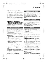 Preview for 96 page of Würth STP 10-A Translation Of The Original Operating Instructions