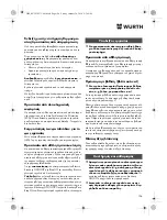 Preview for 106 page of Würth STP 10-A Translation Of The Original Operating Instructions