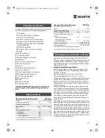 Preview for 119 page of Würth STP 10-A Translation Of The Original Operating Instructions