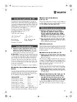 Preview for 120 page of Würth STP 10-A Translation Of The Original Operating Instructions