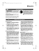 Preview for 125 page of Würth STP 10-A Translation Of The Original Operating Instructions