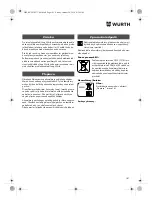 Предварительный просмотр 141 страницы Würth STP 10-A Translation Of The Original Operating Instructions