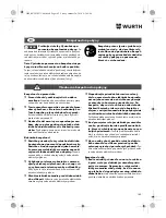 Предварительный просмотр 142 страницы Würth STP 10-A Translation Of The Original Operating Instructions