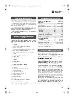 Preview for 145 page of Würth STP 10-A Translation Of The Original Operating Instructions