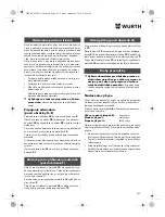 Preview for 147 page of Würth STP 10-A Translation Of The Original Operating Instructions