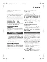 Preview for 155 page of Würth STP 10-A Translation Of The Original Operating Instructions