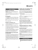 Preview for 157 page of Würth STP 10-A Translation Of The Original Operating Instructions