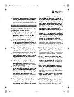 Preview for 8 page of Würth TG 12-A Translation Of The Original Operating Instructions