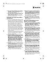 Preview for 9 page of Würth TG 12-A Translation Of The Original Operating Instructions