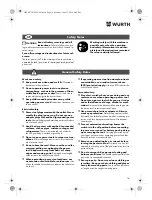 Preview for 16 page of Würth TG 12-A Translation Of The Original Operating Instructions