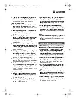 Preview for 17 page of Würth TG 12-A Translation Of The Original Operating Instructions