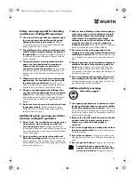 Preview for 19 page of Würth TG 12-A Translation Of The Original Operating Instructions