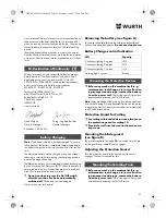 Preview for 21 page of Würth TG 12-A Translation Of The Original Operating Instructions