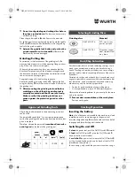 Preview for 22 page of Würth TG 12-A Translation Of The Original Operating Instructions