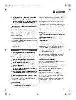 Preview for 23 page of Würth TG 12-A Translation Of The Original Operating Instructions