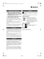 Preview for 24 page of Würth TG 12-A Translation Of The Original Operating Instructions