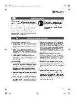 Preview for 25 page of Würth TG 12-A Translation Of The Original Operating Instructions