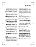 Preview for 28 page of Würth TG 12-A Translation Of The Original Operating Instructions