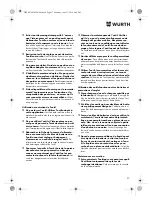 Preview for 37 page of Würth TG 12-A Translation Of The Original Operating Instructions