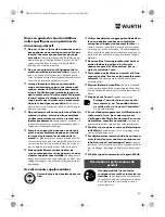 Preview for 40 page of Würth TG 12-A Translation Of The Original Operating Instructions