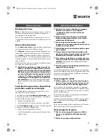 Preview for 44 page of Würth TG 12-A Translation Of The Original Operating Instructions