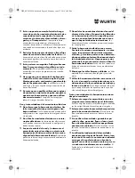 Preview for 48 page of Würth TG 12-A Translation Of The Original Operating Instructions