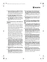 Preview for 50 page of Würth TG 12-A Translation Of The Original Operating Instructions