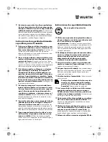 Preview for 51 page of Würth TG 12-A Translation Of The Original Operating Instructions