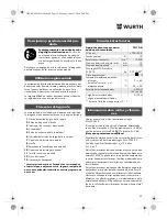 Preview for 52 page of Würth TG 12-A Translation Of The Original Operating Instructions