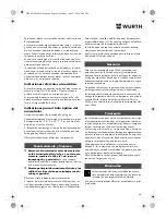 Preview for 56 page of Würth TG 12-A Translation Of The Original Operating Instructions