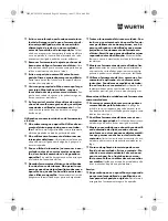 Preview for 59 page of Würth TG 12-A Translation Of The Original Operating Instructions