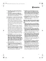 Preview for 61 page of Würth TG 12-A Translation Of The Original Operating Instructions